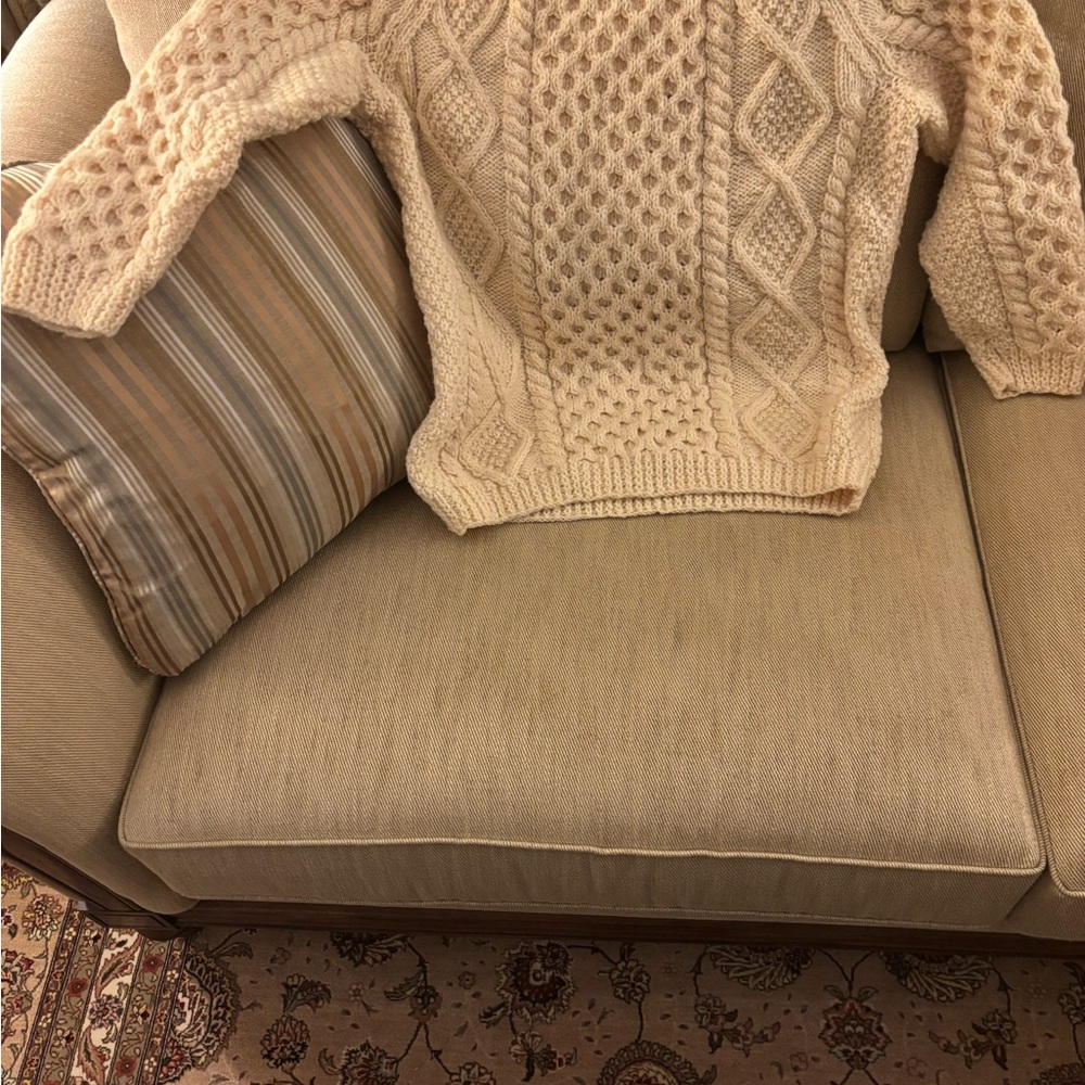 Cream Cable Knit Sweater